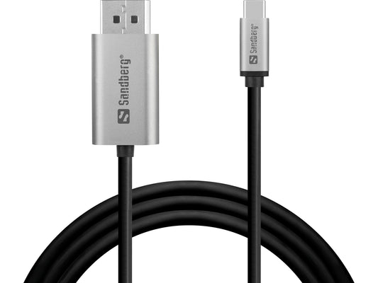 Sandberg USB-C to DisplayPort Cable 2 m, USB-C to DisplayPort