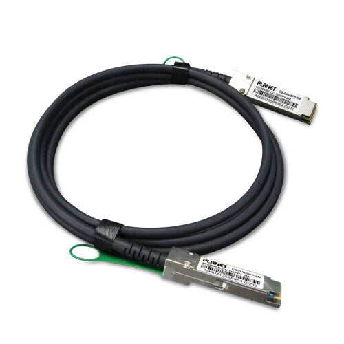 PLANET CB-DAQSFP-2M InfiniBand/fibre optic cable QSFP+ Black, Grey