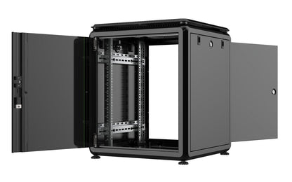 Lanview RDL12U66BL rack cabinet 12U Freestanding rack Black