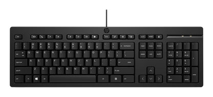 HP 125 G2 USB WD KBD keyboard Office Black