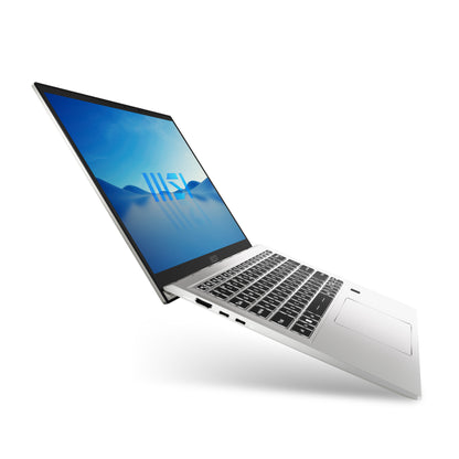 MSI Prestige 14 Evo B13M-244UK Intel® Core™ i5 i5-13500H Laptop 35.6 cm (14") Full HD+ 16 GB LPDDR5-SDRAM 512 GB SSD Wi-Fi 6E (802.11ax) Windows 11 Home Silver