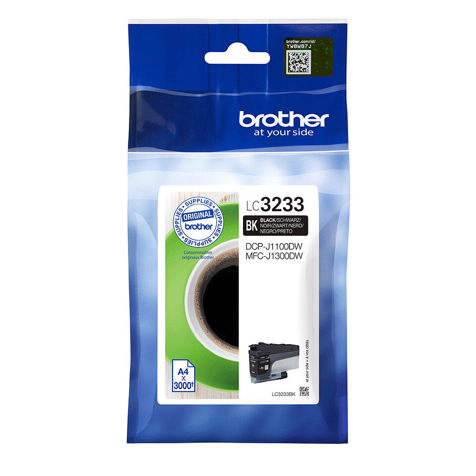Brother LC3233BK ink cartridge 1 pc(s) Original Standard Yield Black