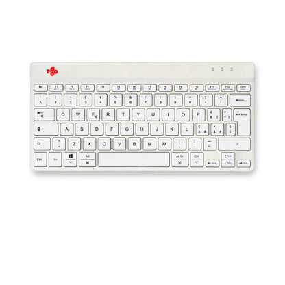 R-Go Tools Ergonomic keyboard R-Go Compact Break, compact keyboard with break software, QWERTY (IT), Bluetooth, white