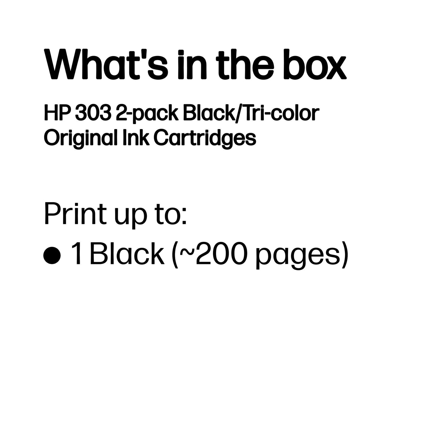 HP 303 2-pack Black/Tri-color Original Ink Cartridges