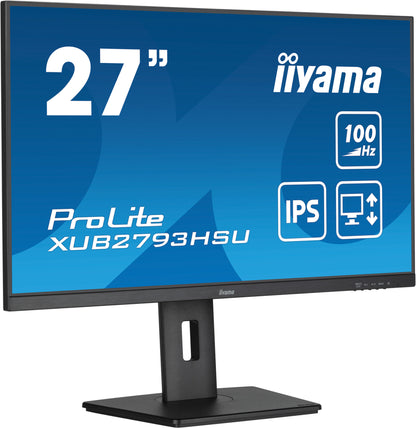 iiyama ProLite XUB2793HSU-B6 computer monitor 68.6 cm (27") 1920 x 1080 pixels Full HD LED Black