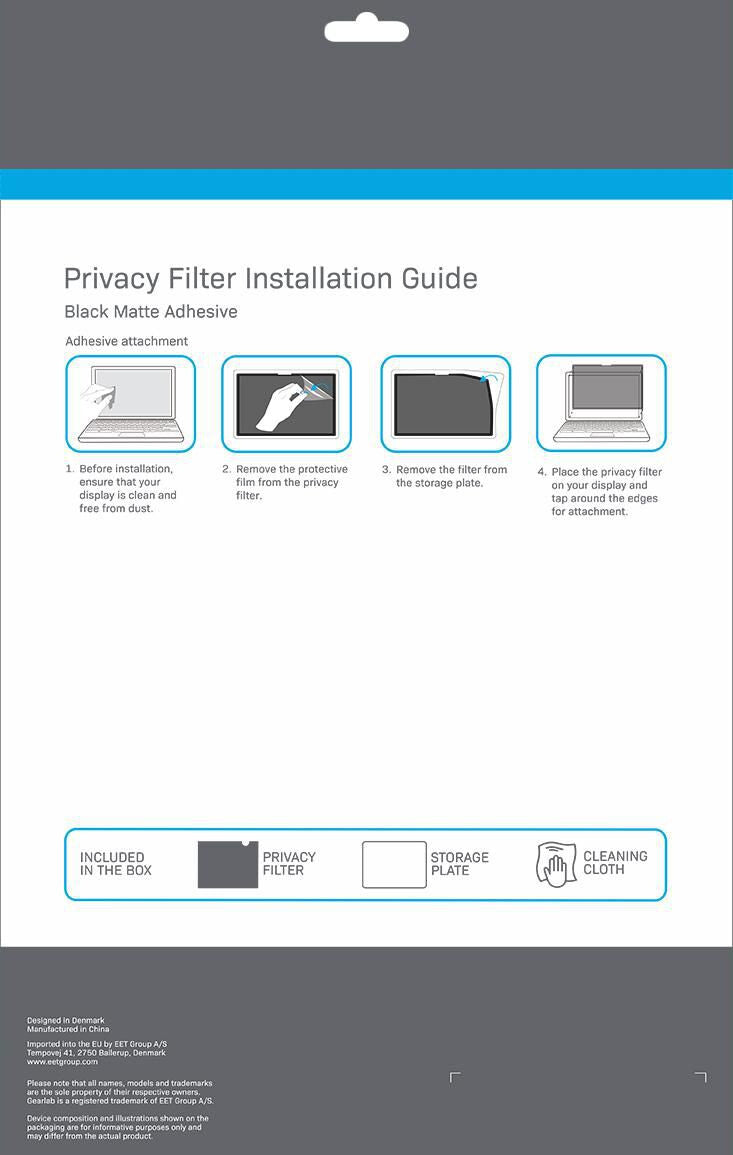 eSTUFF GLBW13305213 display privacy filter 34.3 cm (13.5") Laptop Frameless display privacy filter