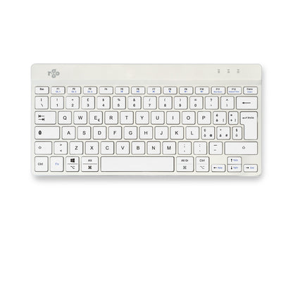 R-Go Tools Ergonomic keyboard R-Go Compact Break, compact keyboard with break software, QWERTY (IT), Bluetooth, white