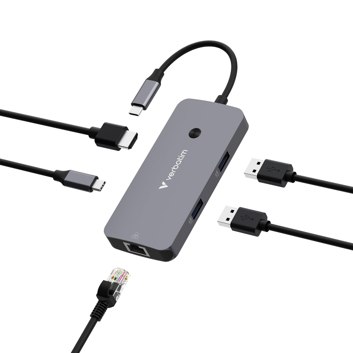 Verbatim CMH-05 USB Type-C 5000 Mbit/s Silver