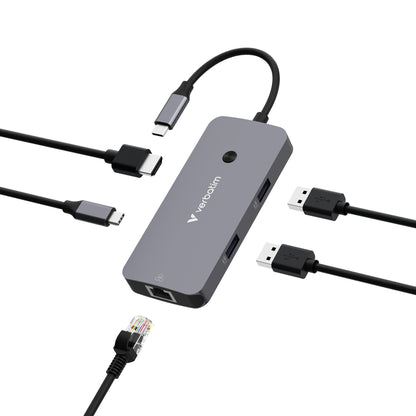 Verbatim CMH-05 USB Type-C 5000 Mbit/s Silver