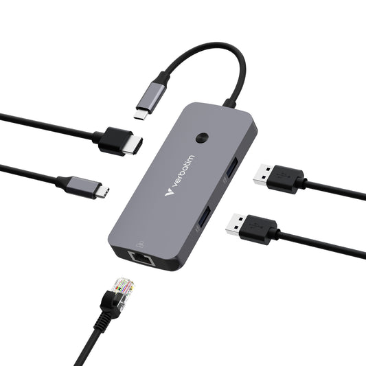 Verbatim CMH-05 USB Type-C 5000 Mbit/s Silver