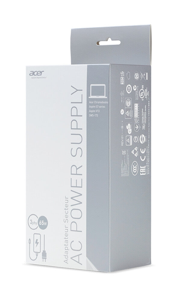 Acer AC Adapter 65W power adapter/inverter Indoor Black