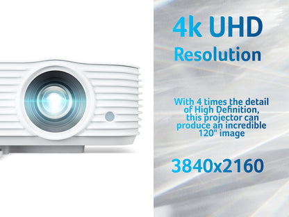 Acer H6815BD DLP Projector (4K UHD (3840 x 2160), 10,000:1, 16:9, 4000 lumens)