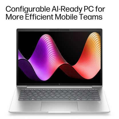 HP E37N4EA laptop 35.6 cm (14") Touchscreen WUXGA 16 GB LPDDR5x-SDRAM 512 GB SSD Wi-Fi 7 (802.11be) Windows 11 Pro AI PC Silver