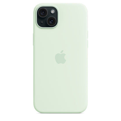 Apple iPhone 15 Plus Silicone Case with MagSafe - Soft Mint