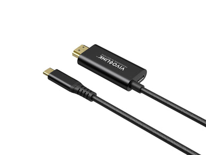 Vivolink PROUSBCHDMIMM2-CHARGE USB cable USB 3.2 Gen 1 (3.1 Gen 1) 2 m USB C Black