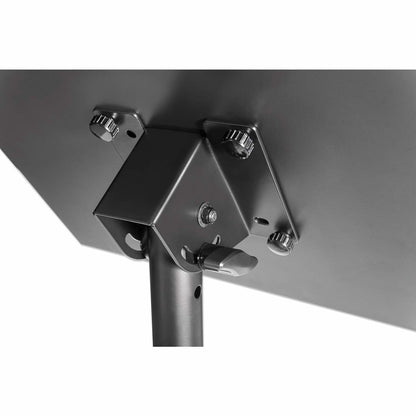 Manhattan Tripod Floor Mount for TV/Monitor/Projector/Laptop, For screens: 13" to 32", VESA compatability: 75x75 and 100x100mm - check the dimensions of the four mounting holes on back of screen to ensure it fits, Max 15kg, Height Adjustable, Black, Brack