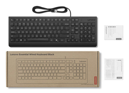 Lenovo 4Y41R64633 keyboard Home/Office USB US English Black