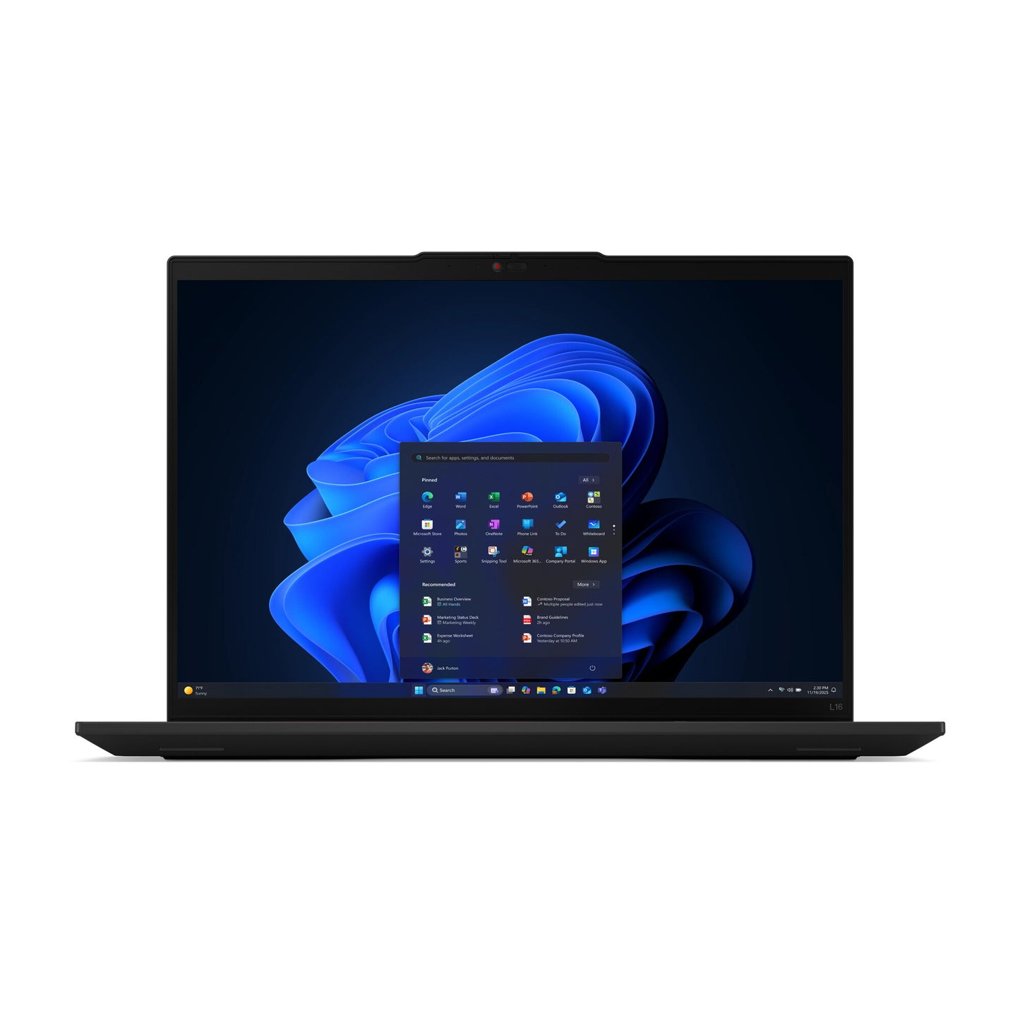 Lenovo ThinkPad L16 Gen 2 (AMD) AMD Ryzen™ 5 PRO PRO 215 Laptop 40.6 cm (16") WUXGA 16 GB DDR5-SDRAM 512 GB SSD Wi-Fi 7 (802.11be) Windows 11 Pro English Black