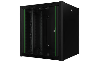 Lanview RWP12U56BL rack cabinet 12U Wall mounted rack Black