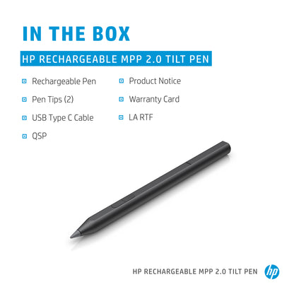 HP Rechargeable MPP 2.0 Tilt Pen (Black)