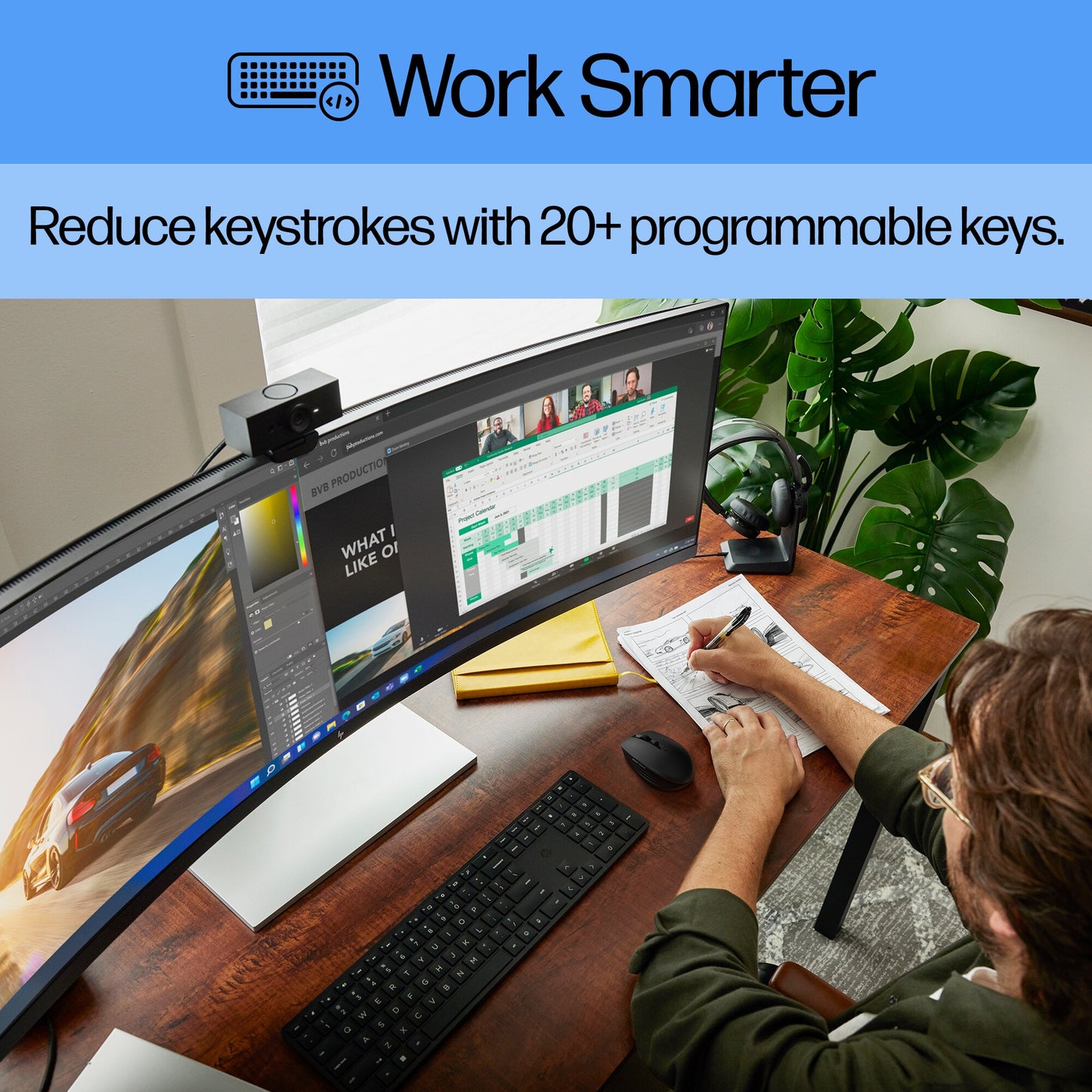 HP 650 Wireless Keyboard and Mouse Combo White