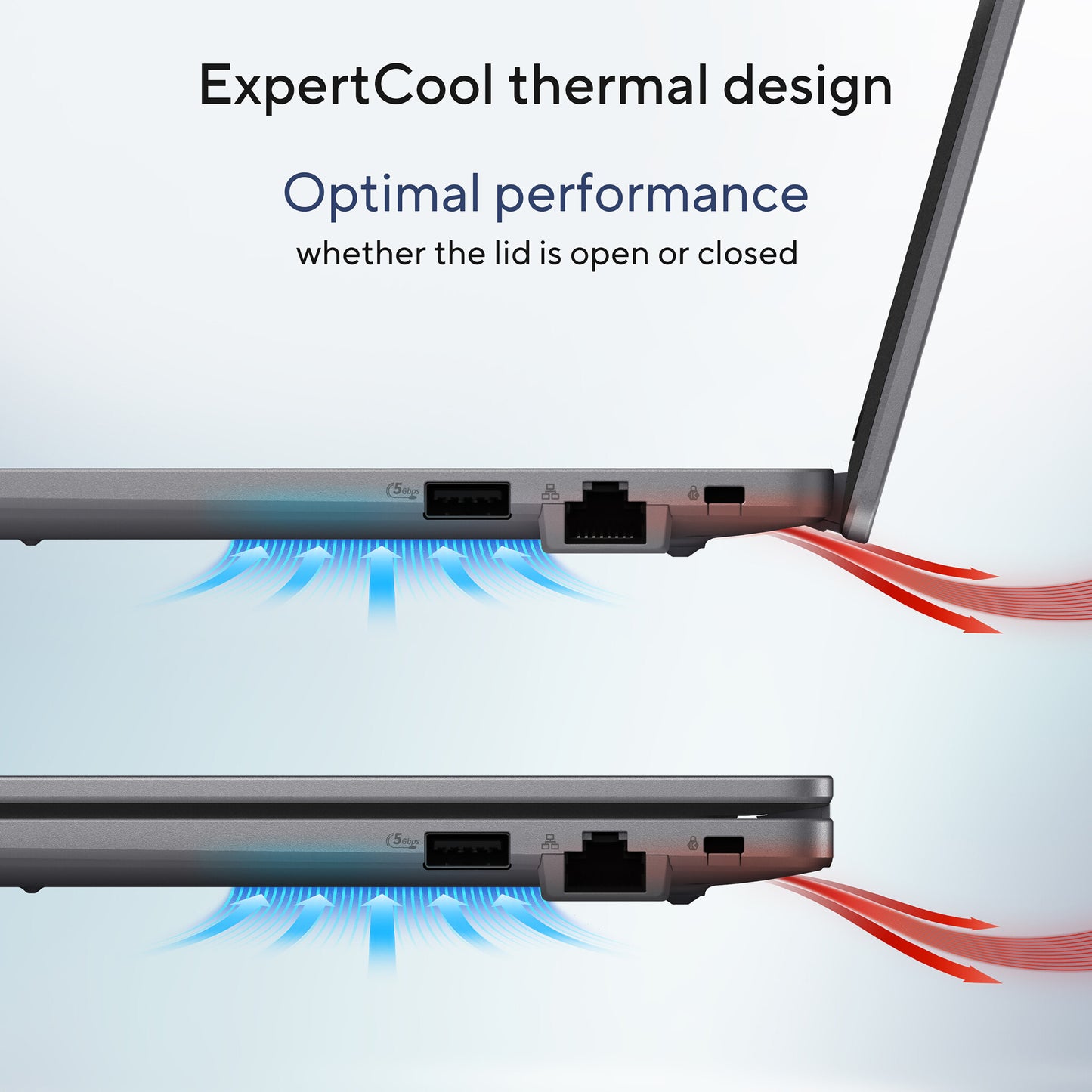 ASUS ExpertBook P1 P1403CV-i582X Intel® Core™ i5 i5-13420H Laptop 35.6 cm (14") Full HD 8 GB DDR5-SDRAM 256 GB SSD Wi-Fi 6 (802.11ax) Windows 11 Pro Grey