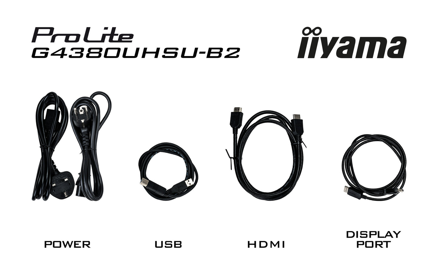 iiyama G-MASTER G4380UHSU-B2 computer monitor 108 cm (42.5") 3840 x 2160 pixels 4K Ultra HD LED Black