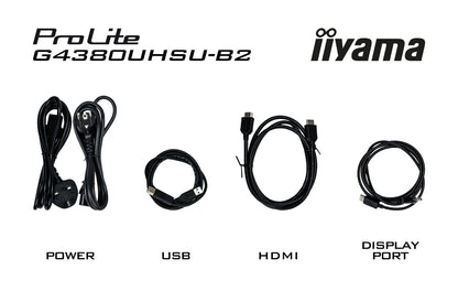 iiyama G-MASTER G4380UHSU-B2 computer monitor 108 cm (42.5") 3840 x 2160 pixels 4K Ultra HD LED Black