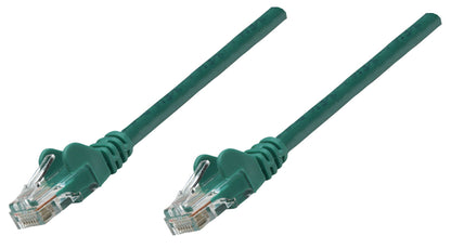 Intellinet Network Patch Cable, Cat6A, 0.25m, Green, Copper, S/FTP, LSOH / LSZH, PVC, RJ45, Gold Plated Contacts, Snagless, Booted, Lifetime Warranty