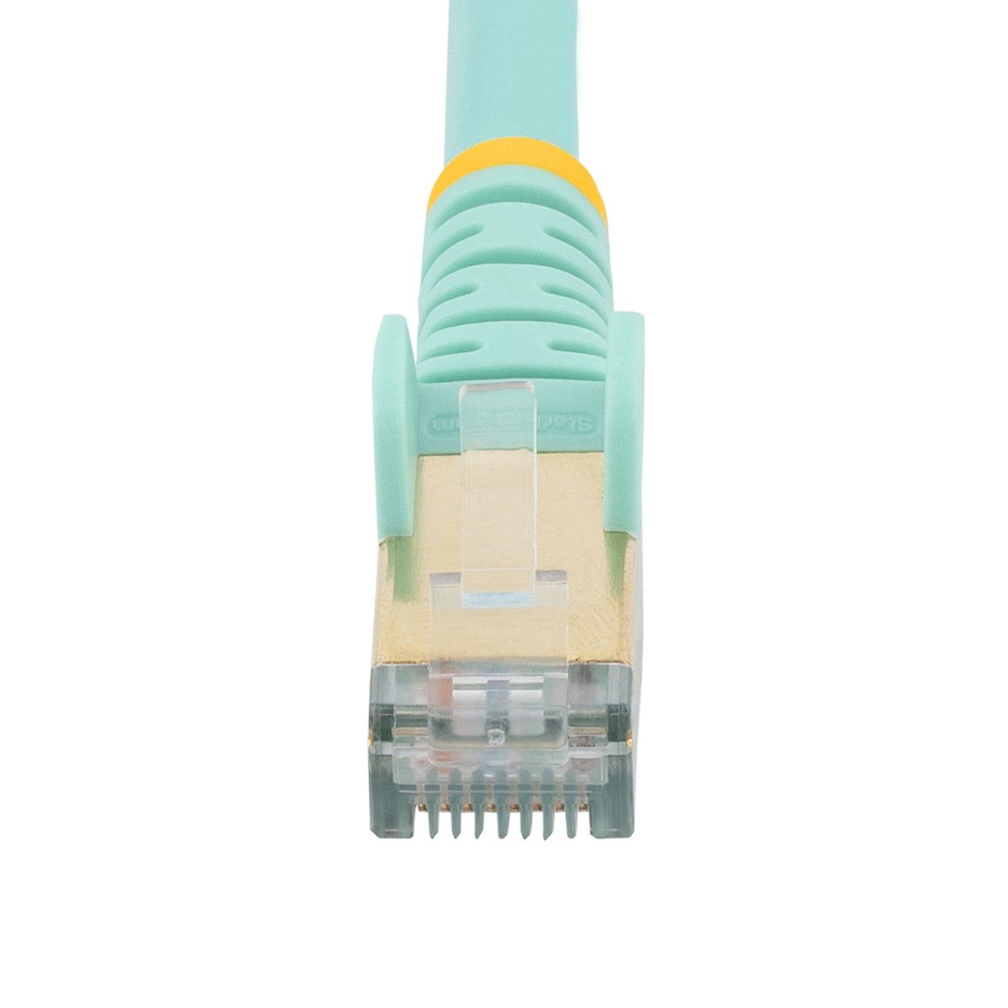 StarTech.com 10m CAT6a Ethernet Cable - 10 Gigabit Shielded Snagless RJ45 100W PoE Patch Cord - 10GbE STP Network Cable w/Strain Relief - Aqua Individually Tested/Wiring is UL Certified/TIA