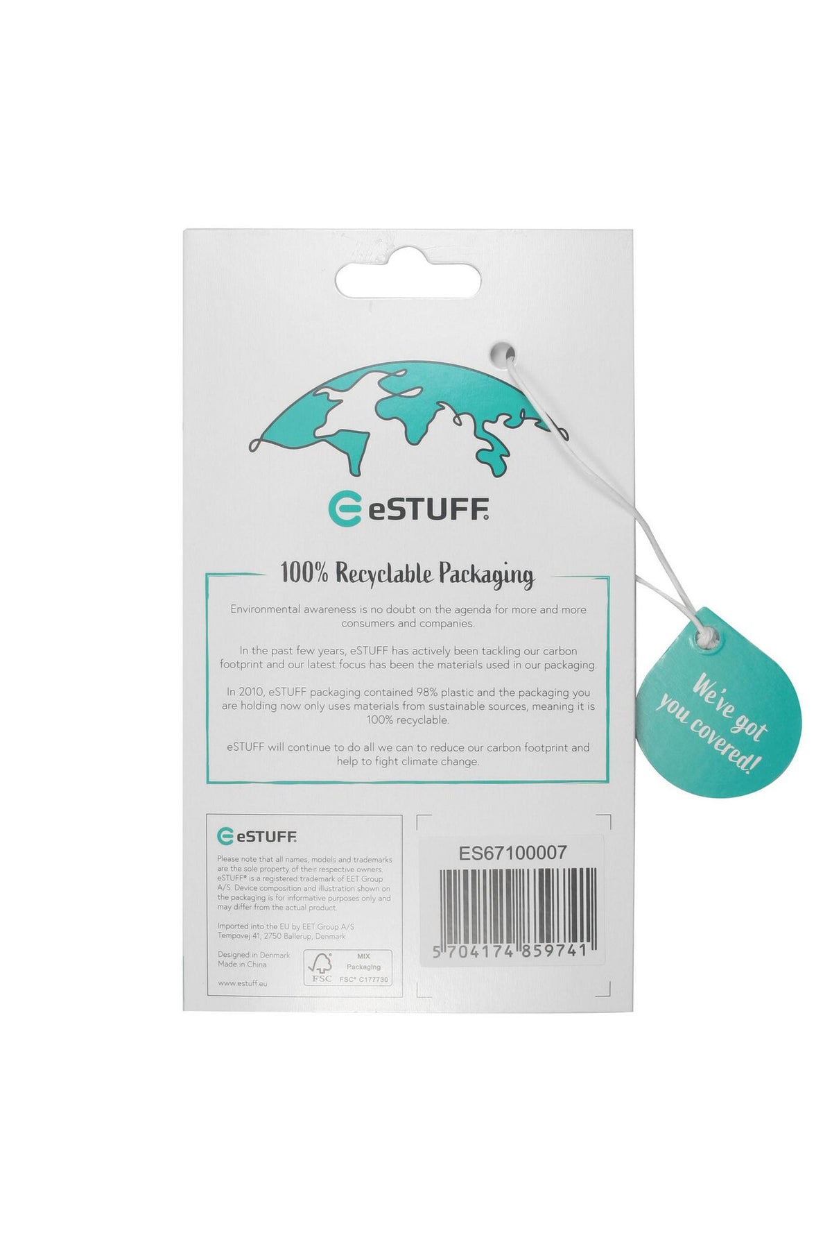 eSTUFF ES67100007 mobile phone case Cover Transparent