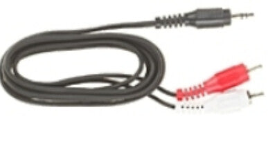 Mercodan 3.5 mm - 2 x RCA, M-M, 10m audio cable 3.5mm Black, Red, White