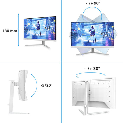 Philips Evnia 5000 27M2N5201P/00 computer monitor 68.6 cm (27") 1920 x 1080 pixels Full HD LCD White