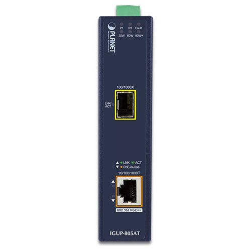 PLANET IGUP-805AT network media converter 1000 Mbit/s Blue