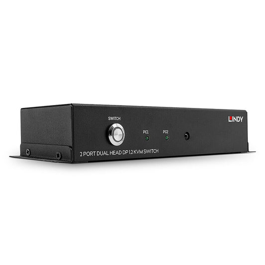 Lindy 2 Port Dual Head DisplayPort 1.2 KVM switch