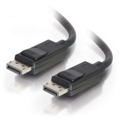 C2G 10ft (3m) DisplayPortTM Cable with Latches 4K 60Hz UHD M/M - Black