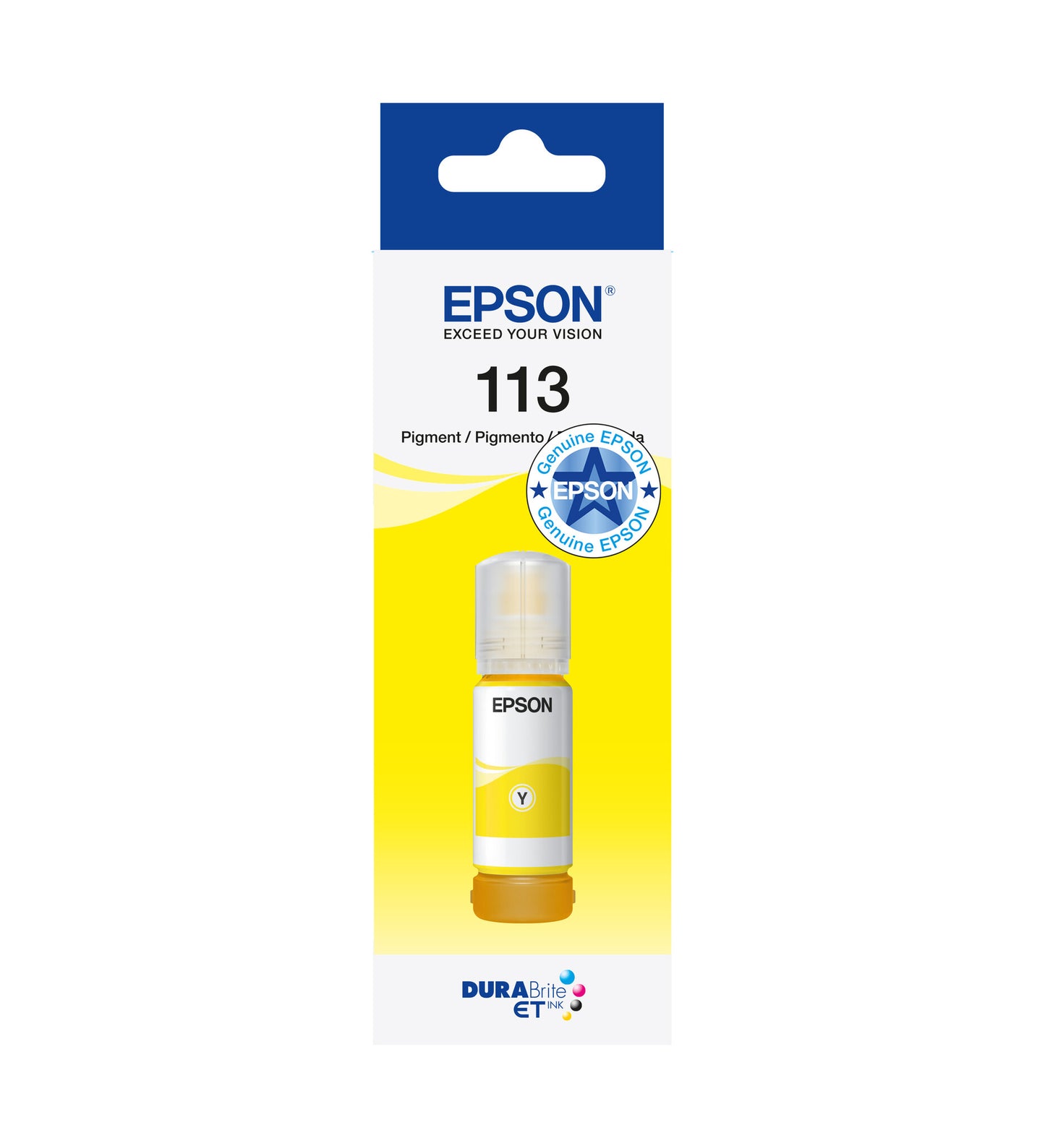Epson 113 EcoTank Pigment Yellow ink bottle