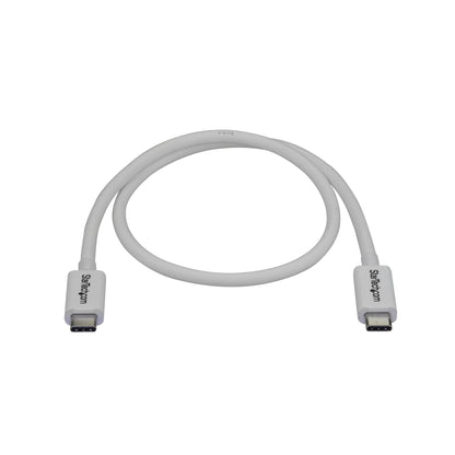 StarTech.com Thunderbolt 3 Cable - 40Gbps - 0.5m - White - Thunderbolt, USB, and DisplayPort Compatible