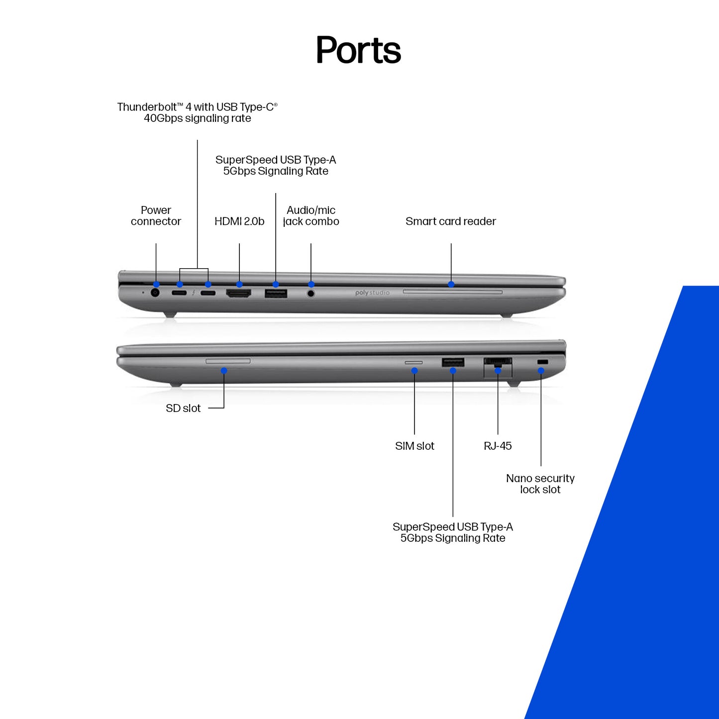 HP Zbook X G1i Data Science Intel Core Ultra 7 265H Mobile workstation 40.6 cm (16") WUXGA 32 GB DDR5-SDRAM 1 TB SSD Wi-Fi 7 (802.11be) Windows 11 Pro AI PC Silver