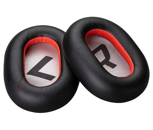 HP Poly Voyager 8200 Black Leatherette Ear Cushions (2 Pieces)
