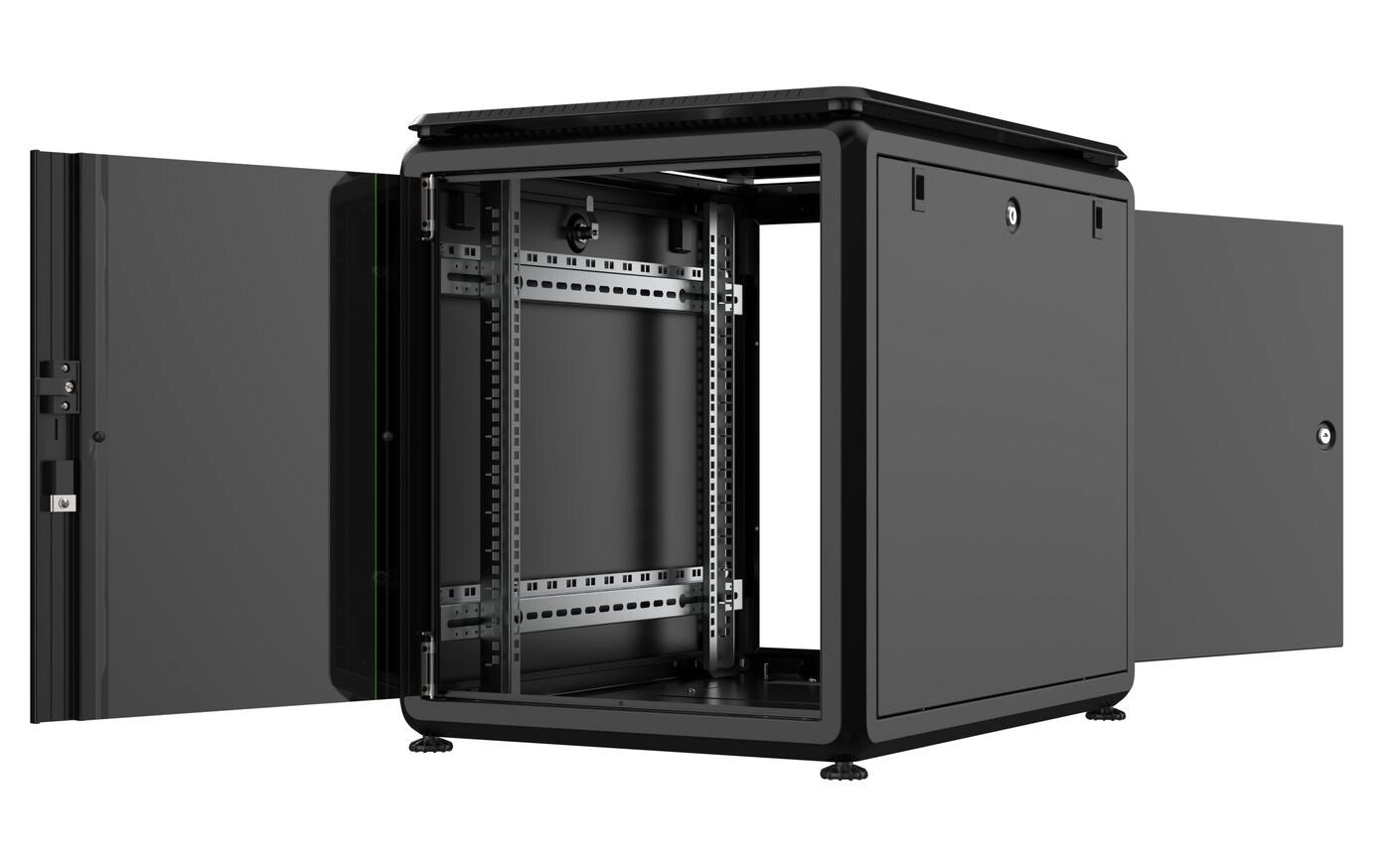 Lanview RDL12U68BL rack cabinet 12U Freestanding rack Black