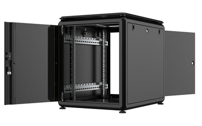 Lanview RDL12U68BL rack cabinet 12U Freestanding rack Black