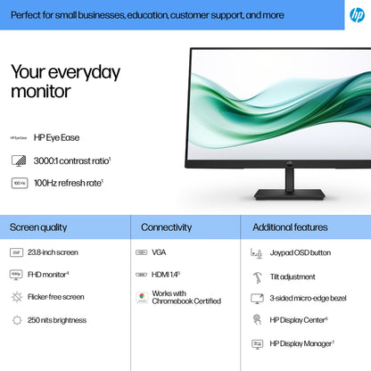 HP Series 3 Pro 23.8 inch FHD Monitor - 324pv