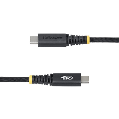 StarTech.com 3ft (1m) USB-C Charging Cable, Durable and Ultra-Flexible, 240W (5A) PD EPR, USB 2.0 Laptop Charger Cable, USB-IF Certified, Rugged USB-C Charging Cord
