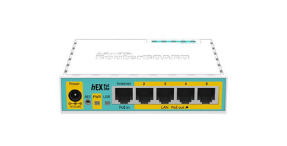 Mikrotik hEX PoE lite wired router Fast Ethernet White