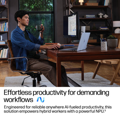 HP EliteBook 8 G1a Next Gen AI PC Wolf Pro Security Edition Copilot+ PC AMD Ryzen AI 7 350 Laptop 35.6 cm (14") WUXGA 24 GB DDR5-SDRAM 512 GB SSD Wi-Fi 6E (802.11ax) Windows 11 Pro Silver