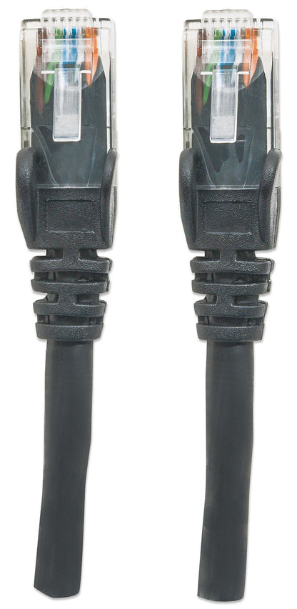 Intellinet Network Patch Cable, Cat6, 20m, Black, CCA, U/UTP, PVC, RJ45, Gold Plated Contacts, Snagless, Booted, Lifetime Warranty