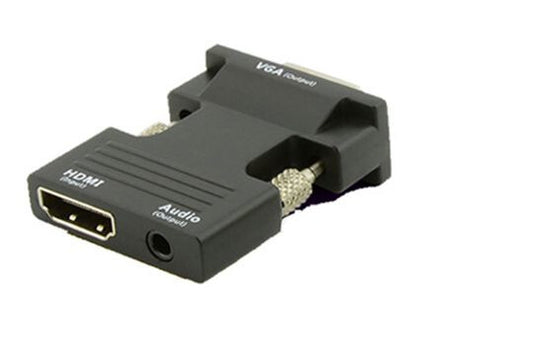 Microconnect HDMIVGAAUDIOB cable gender changer VGA (D-Sub) HDMI + Audio Black