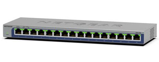 NETGEAR GS116 Unmanaged L2 Gigabit Ethernet (10/100/1000) Black