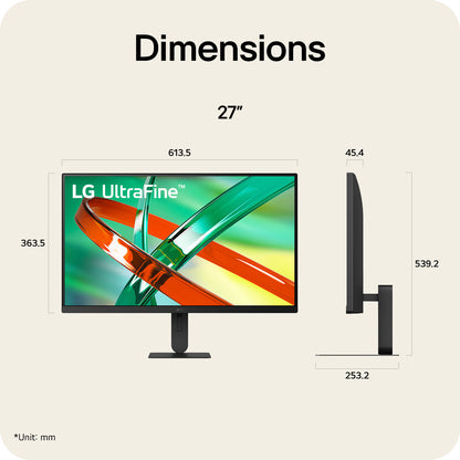 LG UltraFine™ U7 27U710B-B, 27-inch UHD 4K UHD IPS monitor